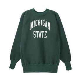 リバースウィーブ スウェット トレーナー メンズ TRUE TO ARCHIVES RW CREWNECK SWEATSHIRT C3-S026 予約 8月下旬 入荷予定 （グリーン/ホワイト(542)）