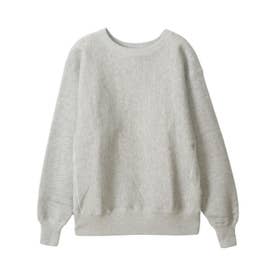 リバースウィーブ スウェット トレーナー メンズ クルーネック 無地 日本製 REVERSE WEAVE CREWNECK C3-Q043 予約 8月下旬 入荷予定 （シルバーグレー(040)）