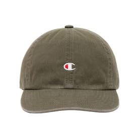 キャップ 帽子 メンズ 6パネル バイオウォッシュ加工 コットンツイル 6P CAP C8-W701C （グレイッシュグリーン(690)）