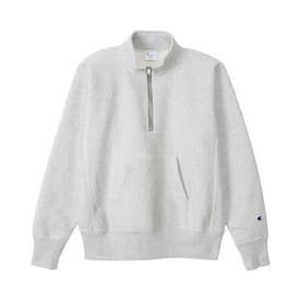 リバースウィーブ スウェット トレーナー メンズ ハーフジップ 裏毛 RW HALF ZIP SWEATSHIRT C3-Y017 （シルバーグレー(040)）