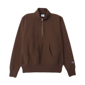 リバースウィーブ スウェット トレーナー メンズ ハーフジップ 裏毛 RW HALF ZIP SWEATSHIRT C3-Y017 （ダークブラウン(870)）