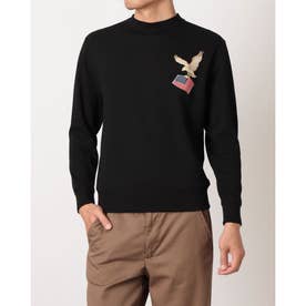 メンズ スウェットトレーナー CREW NECK SWEATSHIRT  C8-E023 （ブラック）