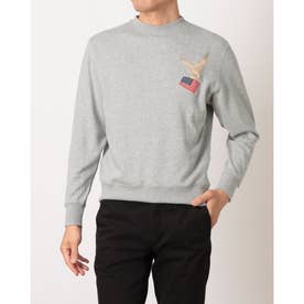 メンズ スウェットトレーナー CREW NECK SWEATSHIRT  C8-E023 （オックスフォードグレー）