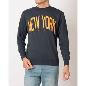 メンズ スウェットトレーナー CREW NECK SWEATSHIRT  C3-E018 （ネイビー）
