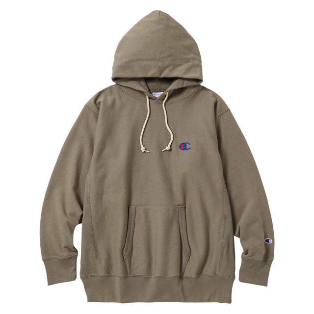 リバースウィーブ パーカー スウェット メンズ レディース ロゴ RW HOODED SWEATSHIRT C8-C101 （オリーブドラブ(672)）