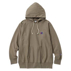 リバースウィーブ パーカー スウェット メンズ レディース ロゴ RW HOODED SWEATSHIRT C8-C101 （オリーブドラブ(672)）