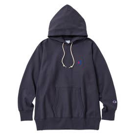 リバースウィーブ パーカー スウェット メンズ レディース ロゴ RW HOODED SWEATSHIRT C8-C101 （コールグレー(052)）