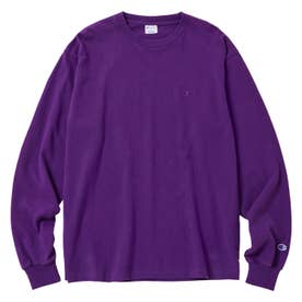Tシャツ 長袖 ロンT カットソー メンズ アメリカ ヘビーウェイト LONG SLEEVE T-SHIRT C8-B402 （パープル(240)）