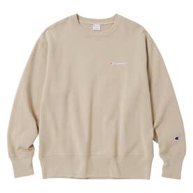 スウェット トレーナー メンズ クルーネック ワンポイント CREW NECK SWEATSHIRT C8-Y005 （ブリーチベージュ(368)）