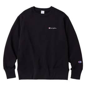スウェット トレーナー メンズ クルーネック ワンポイント CREW NECK SWEATSHIRT C8-Y005 （ブラック(090)）