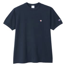 Tシャツ 半袖 メンズ ベーシック SHORT SLEEVE T-SHIRT ブラック ホワイト グレー ネイビー 黒 白 C3-Z359 （ネイビー(370)）