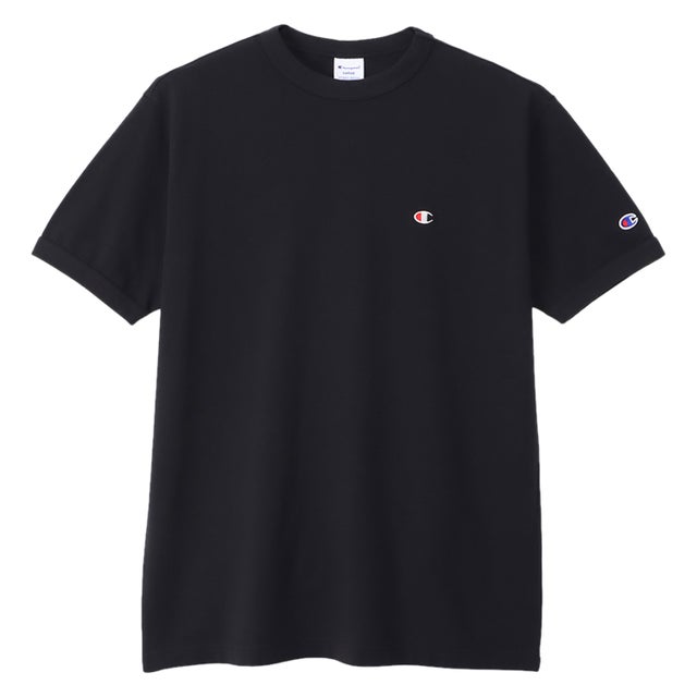 Tシャツ 半袖 メンズ ベーシック SHORT SLEEVE T-SHIRT ブラック ホワイト グレー ネイビー 黒 白 C3-Z359 （ブラック(090)）
