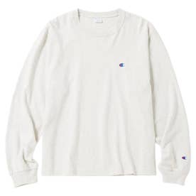 Tシャツ 長袖 ロンT カットソー メンズ ワンポイントロゴ L/S T-SHIRT(STONE BIO WASH) C8-W403 （オートミール(810)）