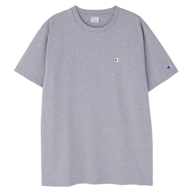 Tシャツ 半袖 メンズ ワンポイント ロゴ SHORT SLEEVE T-SHIRT グレー C8-X302 （Oグレー/ホワイト(067)）
