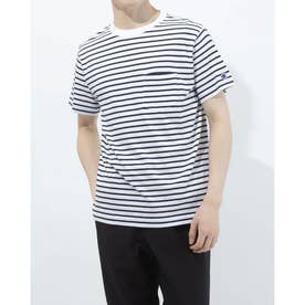 メンズ 半袖Tシャツ BORDER SHORT SLEEVE T-SHIRT C3-T303 （ホワイト）