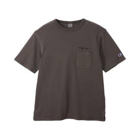 Tシャツ 半袖 メンズ レディース ポケット S/S POCKET T-SHIRT オフブラック グレー ブルー ピンク C3-B325 （オフブラック(055)）
