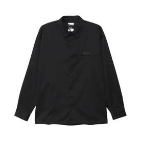 シャツ 長袖 メンズ レディース LONG SLEEVE SHIRT オフブラック ダークネイビー モカ C3-B401 （オフブラック(055)）