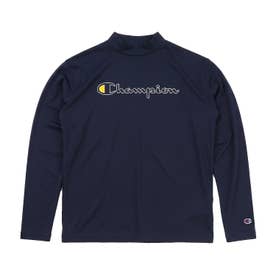シャツ 長袖 ゴルフウエア メンズ レディース モックネック 速乾 UVカット 通気性 軽量 L/S MOCK NECK C3-BG421 （ネイビー(370)）