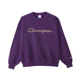 スウェット トレーナー メンズ クルーネック CREW NECK SWEATSHIRT C3-C010  （ダークパープル(270)）