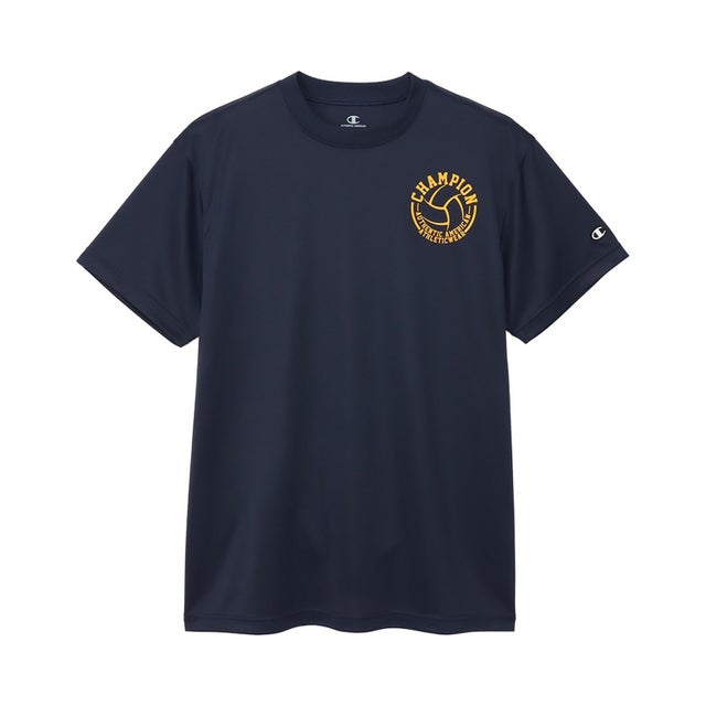 Tシャツ 半袖 バレーボールウェア メンズ レディース 吸汗速乾 通気性 SHORT SLEEVE T-SHIRT C3-BV306  （ネイビー(370)）