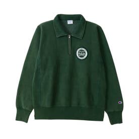リバースウィーブ スウェット シャツ ハーフジップ メンズ レディース RW HALF ZIP SWEATSHIRT C3-C009  （ディープグリーン(605)）