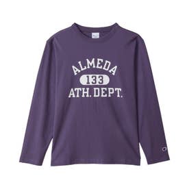 Tシャツ 長袖 ロンT カットソー フットボール メンズ レディース ベーシック LONG SLEEVE T-SHIRT C3-C420 （ダルパープル(260)）