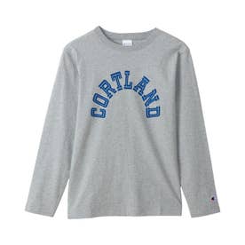 Tシャツ 長袖 ロンT カットソー フットボール メンズ レディース LONG SLEEVE T-SHIRT C3-C422 （オックスフォードグレー(070)）