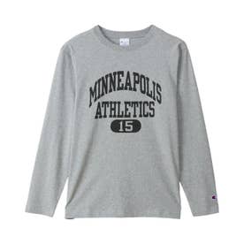 Tシャツ 長袖 ロンT カットソー フットボール メンズ レディース LONG SLEEVE T-SHIRT #N/A C3-C421 （オックスフォードグレー(070)）