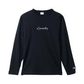 Tシャツ 長袖 ロンT カットソー フットボール メンズ レディース LONG SLEEVE T-SHIRT C3-C417 （ブラック(090)）