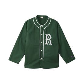 Tシャツ 長袖 ベースボールシャツ メンズ レディース ストリート BASEBALL SHIRT C3-C409 （ダークグリーン(570)）