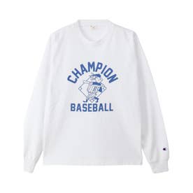 Tシャツ 長袖 ロンT カットソー メンズ ロゴ LONG SLEEVE T-SHIRT C3-C408 （オフホワイト(020)）