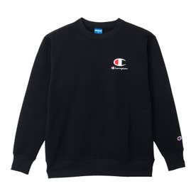 スウェット トレーナー メンズ レディース CREW NECK SWEATSHIRT ブラック グレー 黒 C3-CB012 （ブラック(090)）