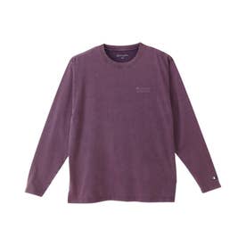 Tシャツ 長袖 ロンT カットソー メンズ レディース ウォッシュ加工 通気性 UVカット LONG SLEEVE C3-CS402 予約 8月下旬 入荷予定 （パープル(240)）