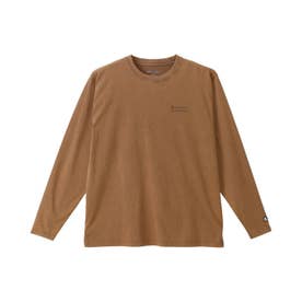 Tシャツ 長袖 ロンT カットソー メンズ レディース ウォッシュ加工 通気性 UVカット LONG SLEEVE C3-CS402 予約 8月下旬 入荷予定 （ブラウン(860)）