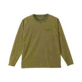 Tシャツ 長袖 ロンT カットソー メンズ レディース ウォッシュ加工 通気性 UVカット LONG SLEEVE C3-CS402 予約 8月下旬 入荷予定 （オリーブ(655)）