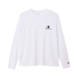 Tシャツ 長袖 ロンT カットソー メンズ レディース 吸汗速乾 UVカット LONG SLEEVE T-SHIRT C3-CS411 予約 8月下旬 入荷予定 （ホワイト(010)）