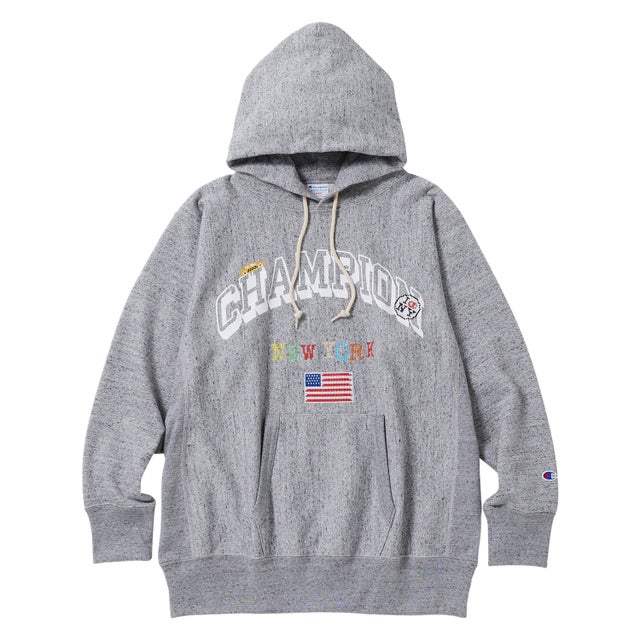 リバースウィーブ パーカー スウェット プルオーバー メンズ レディース フーデッド ロゴ RW HOODED C8-C102 （オックスフォードグレー(070)）
