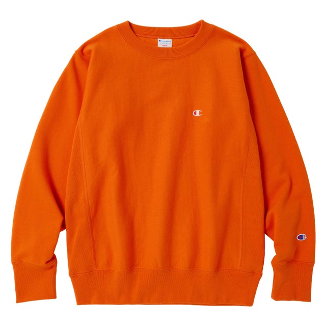 リバースウィーブ スウェット トレーナー メンズ レディース クルーネック RW CREW NECK SWEATSHIRT C8-Y002 （ダークオレンジ(843)）