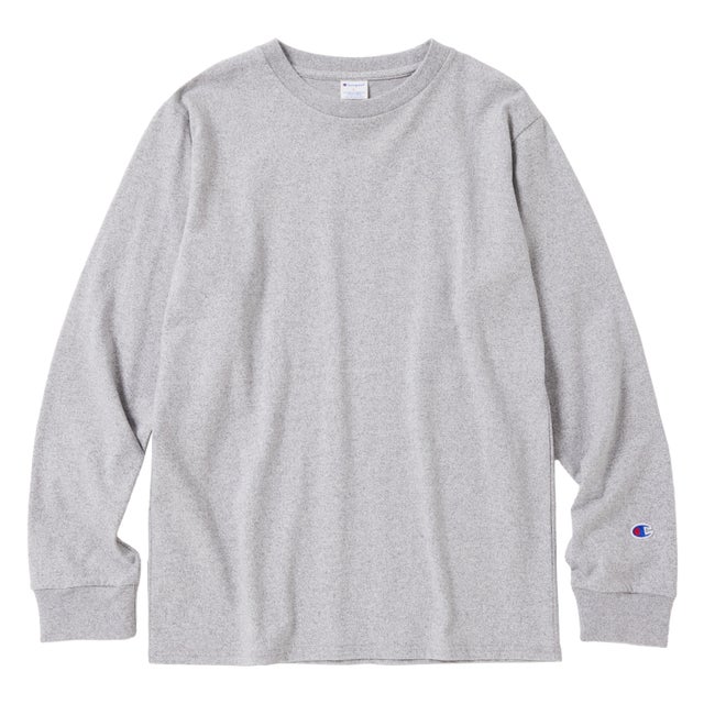Tシャツ 長袖 ロンT カットソー メンズ レディース 無地 LONG SLEEVE T-SHIRT C8-Y401 （オックスフォードグレー(070)）