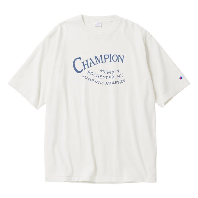 Tシャツ 半袖 メンズ レディース プリント SHORT SLEEVE T-SHIRT ブラック オフホワイト ベージュ 黒 C8-B305 （オフホワイト(020)）
