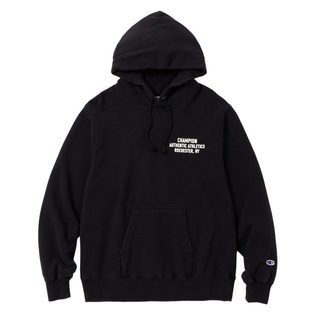 パーカー スウェット プルオーバー メンズ レディース ヴィンテージ HOODED SWEATSHIRT C8-B105 （ブラック(090)）
