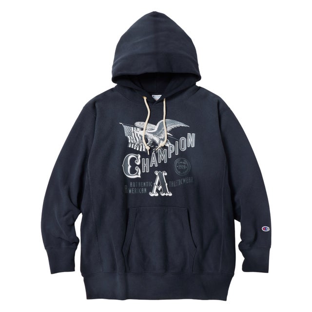 リバースウィーブ パーカー スウェット フルジップ メンズ レディース RW HOODED SWEATSHIRT C8-B102 （ネイビー(370)）