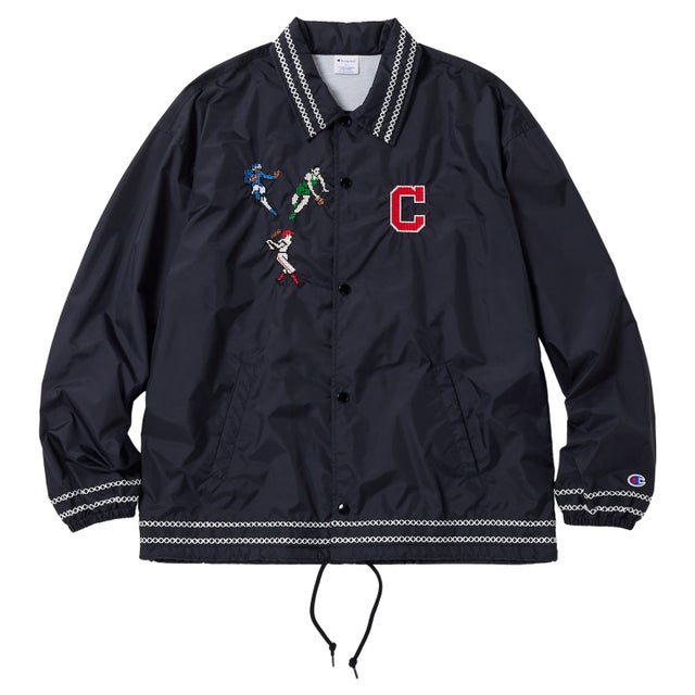 ジャケット コーチ アウター メンズ レディース クロスステッチ ナイロン COACH JACKET CROSS STEACH C8-C604 （ブラック(090)）