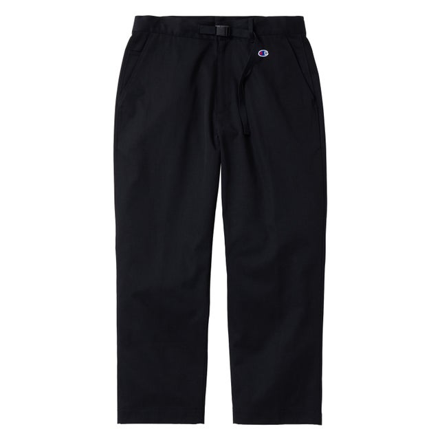 パンツ ロングパンツ メンズ レディース ツイル生地 ウェービングベルト LONG PANTS C8-A202 （ブラック(090)）