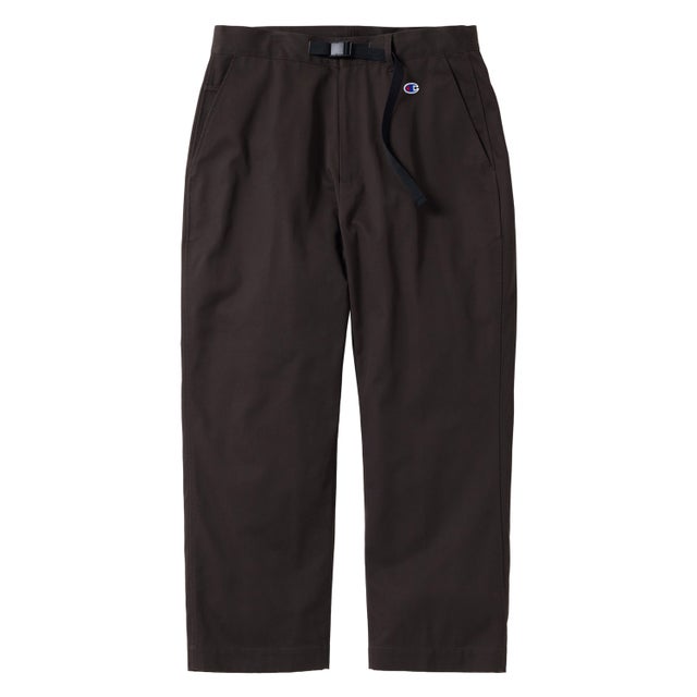 パンツ ロングパンツ メンズ レディース ツイル生地 ウェービングベルト LONG PANTS C8-A202 （ダークブラウン(870)）