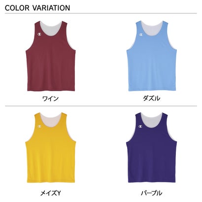チャンピオン Champion タンクトップ リバーシブルタンク ノースリーブ バスケットボール ウェア メンズ レディース CBR2300 （ワイン(WI)）｜詳細画像