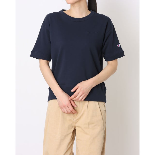 レディース 半袖Tシャツ SHORT SLEEVE SWEATSHIRT  CW-D009 （ネイビー）