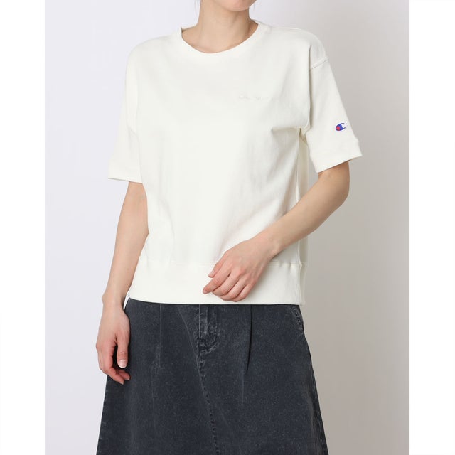 レディース 半袖Tシャツ SHORT SLEEVE SWEATSHIRT  CW-D009 （オフホワイト）