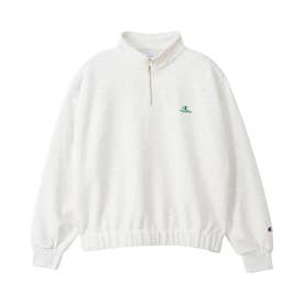 スウェット シャツ レディース ハーフジップ 裏毛 HALF ZIP SWEATSHIRT CW-C011 （オートミール(810)）