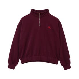 スウェット シャツ レディース ハーフジップ 裏毛 HALF ZIP SWEATSHIRT CW-C011 （ワイン(935)）